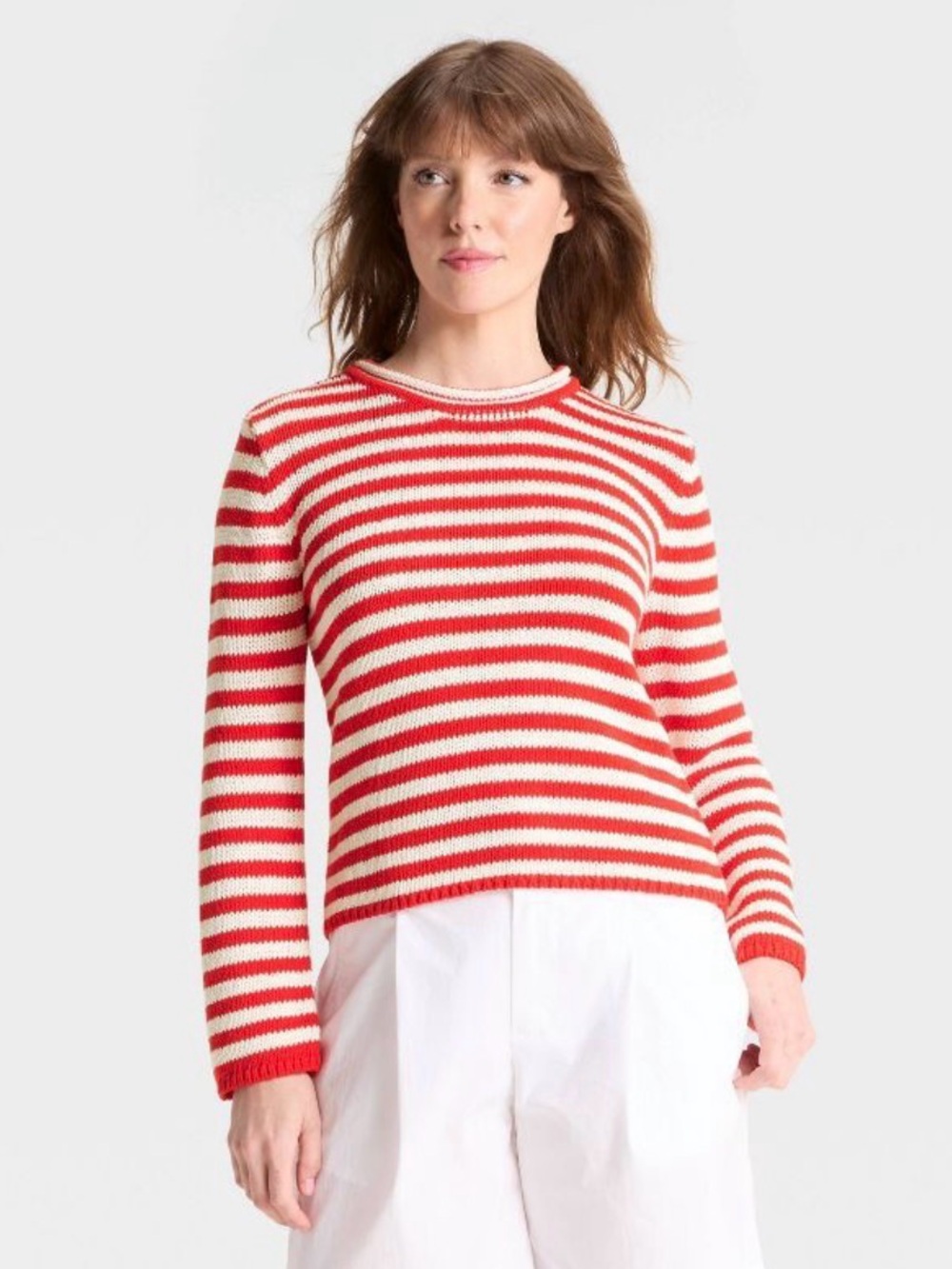 A New Day Shrunken Crewneck Pullover Sweater